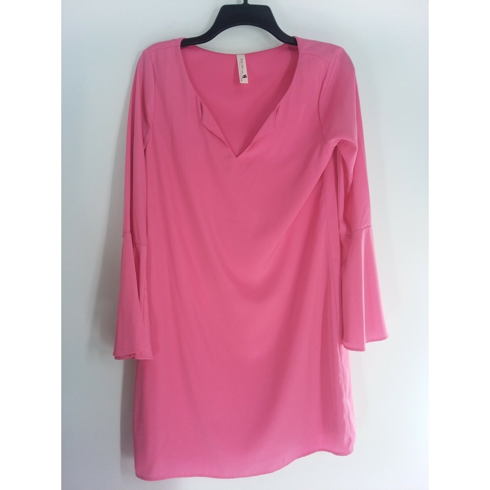 Pink Owl Apparel Pink Dress Size Medium New without Tags Bell Sleeves